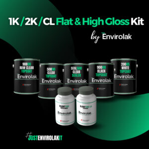 1K/2K/CL Flat & High Gloss Quart Kit